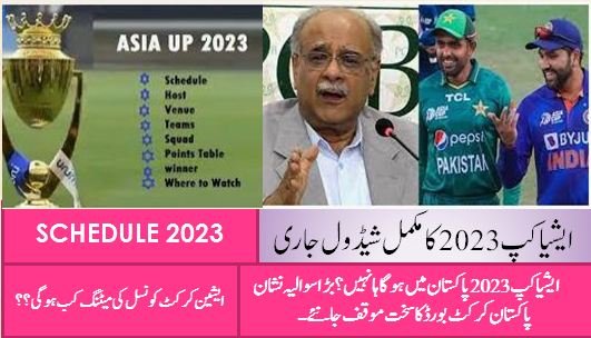 Asia Cup 2023 Schedule and Venues